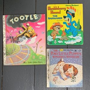 3 Rare Little Golden Books for children